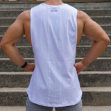 SCOOP MUSCLE TANK - WHITE