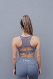 Rise Mesh Sports Bra - Grey